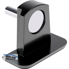 Bodentr�ger Tris Tr�gerteil SL19, Zinkdruckguss vernickelt schwarz mit Stift