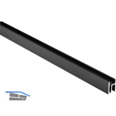 DOMUS LINE Aluminiumprofil Andy 3000 mm schwarz
