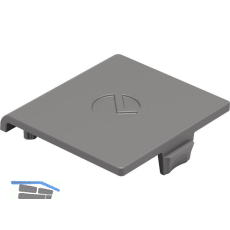Abdeckkappe PK2 PRO, Kunststoff grau
