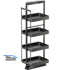 VS TAL Larder 4 Hochschrankauszug Set Essentio KB 400 mm Lava