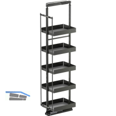 VS TAL Larder 6 Hochschrankauszug Set Essentio KB 400 mm Lava