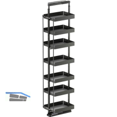 VS TAL Larder 7 Hochschrankauszug Set Essentio KB 400 mm Lava