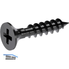 KIMANA Befestigungsschrauben 3,5 x 18 mm, schwarz