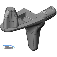 Steckbodentr�ger Optimus 2 Zapfen Bohr � 3 mm, Zamak vernickelt