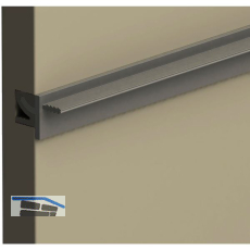 ALU-STYLE Wall Sys Tablar-/Korpustr�ger 19 mm Aluminium