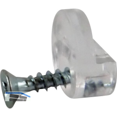 SISO Glas / Spiegel Clip f�r 4 mm St�rke, Kunststoff transparent