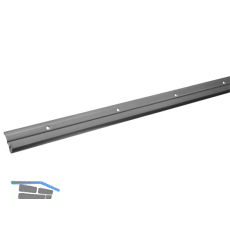 ELEMENT SYSTEM Easy Wandleiste 10008 Stahl silberfarbig