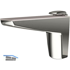 Tablar-Klemmtr�ger Moon S, Materialst�rke 4-25 mm, Zinkdruckguss glanzverchromt