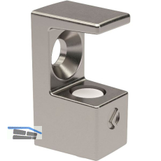 Glasbodentr�ger GRACE zum Schrauben, 8 mm Glas, Zamak vernickelt