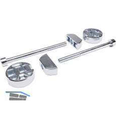 Arbeitsplattenverbinder K TOP, M4 x 120 mm, Zink vernickelt/Stahl verzinkt