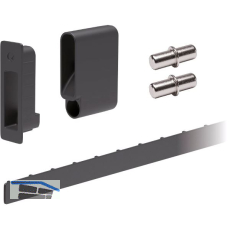 Bremsklappenhalter KIARO SKIN Beschlagset, Kunststoff anthrazit