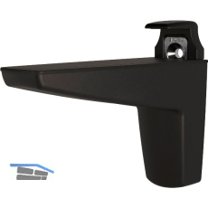 Tablar-Klemmtr�ger Moon, Materialst�rke 15-50 mm, Zinkdruckguss schwarz matt