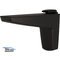 Tablar-Klemmtr�ger Moon S, Materialst�rke 4-25 mm, Zinkdruckguss schwarz matt