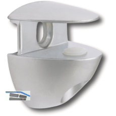 Glastablar-Klemmtr�ger Cobrone, Glasst�rke 10 mm,Zinkdruckguss verchromt poliert