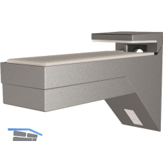 Tablar-Klemmtr�ger Kalabrone, Materialst�rke 8-30 mm, Zinkdruckguss silberfarbig