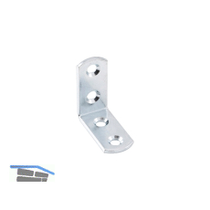 Verbindungswinkel mit 4 Schraubl�cher, 40x40x14 mm, verzinkt