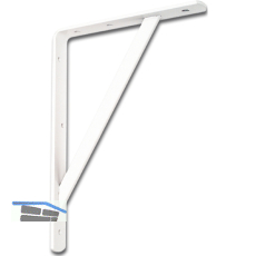 Konsole Schwerlast - Steg, H�he 295 mm, Tiefe 205 mm, Stahl wei� lackiert