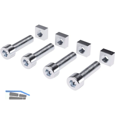 Schraubenset Tablartr�gerschiene Triade, Stahl verzinkt