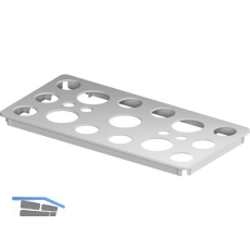 VS ADD Box-M Deckel gelocht 2x1 Grau