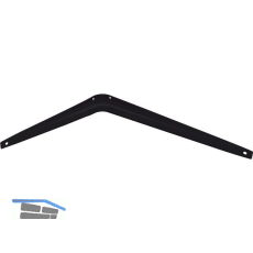 Konsole starr, H�he 280 mm, Tiefe 345 mm, Stahlblech schwarz pulverbeschichtet