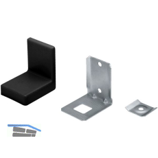 Schrankaufh�nger Typ 113 mit Abdeckkappe Kunststoff schwarz