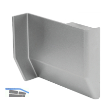 CAMAR Abdeckkappe 801 mit Lippe rechts, Kunststoff vernickelt