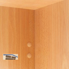 CAMAR Abdeckkappe zu Schrankaufh�nger 817, Bohrung �10 mm,Kunststoff dunkelbraun