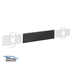 CAMAR Anwendungsschiene 821 L�nge 3000 mm, Kunststoff schwarz