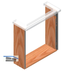 Herd-Hitzeschild, L�nge 600, Seitenwandst�rke 16 mm, Stahl silber