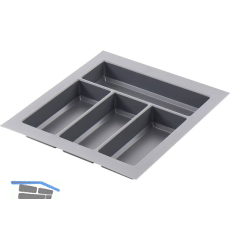 AGOFORM Besteckeinsatz Classico 450/45 Kunststoff Schiefergrau