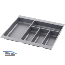 AGOFORM Besteckeinsatz Classico 450/55 Kunststoff Schiefergrau