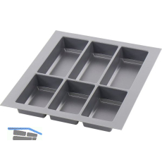 AGOFORM Besteckeinsatz Classico 500/45 Kunststoff Schiefergrau