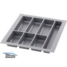 AGOFORM Besteckeinsatz Classico 500/50 Kunststoff Schiefergrau