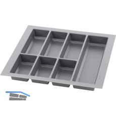 AGOFORM Besteckeinsatz Classico 500/55 Kunststoff Schiefergrau