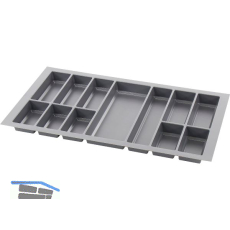 AGOFORM Besteckeinsatz Classico 500/90 Kunststoff Schiefergrau