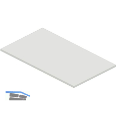 Tischplatte 1400 x 800 x 25 mm hellgrau