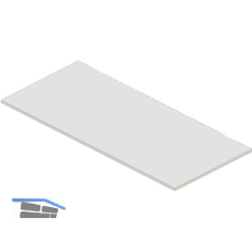 Tischplatte 1800 x 800 x 25 mm hellgrau