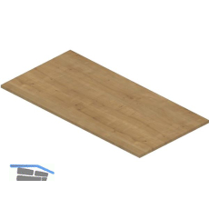 Tischplatte 1600 x 800 x 25 mm Hamilton Eiche natur