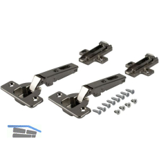 ACCURIDE 1432 Scharnierset f�r innenliegende T�ren, Stahl schwarz