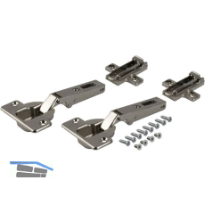 ACCURIDE 1432 Scharnierset f�r aufliegende T�ren, Stahl verzinkt