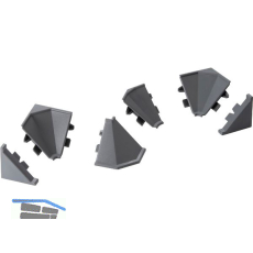 REHAU Formteile-Set Rauwalon vario-line Kunststoff Edelstahl-Effekt