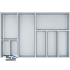 AGOFORM Besteckeinsatz Sky 500/80 Kunststoff silbergrau