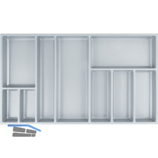 AGOFORM Besteckeinsatz Sky 500/90 Kunststoff silbergrau