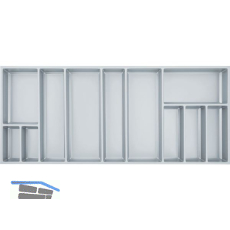 AGOFORM Besteckeinsatz Sky 500/120 Kunststoff silbergrau
