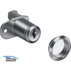 HEKNA Zentralverschluss 120, Zylinder � 16,5 mm, Zamak vernickelt