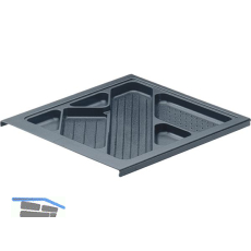 HETTICH Systema Top 2000 Schreibmaterial-Auszug 392 mm; H�he 25 mm, schwarz