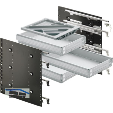 HETTICH Systema Top 2000 Schnellmontage-Set Sil Sys, Vollauszug, ET 530, alu