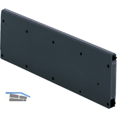 HETTICH Systema Top 2000 Trennwand, EB 392 mm, Stahl schwarz