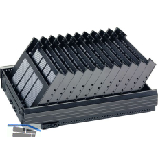 HETTICH Systema Top 2000 Formularablage, F�cheranzahl 6, Kunststoff schwarz