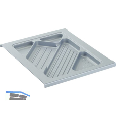 HETTICH Systema Top 2000 Materialschub,EB 392 mm, Alu-Finish